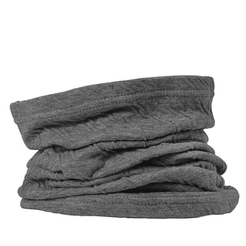 CHARM Neck Warmer for Women and Men - Warm Organic Cotton Headbands Made in Japan Ear Beanie Head Band Dark Gray - Image 1